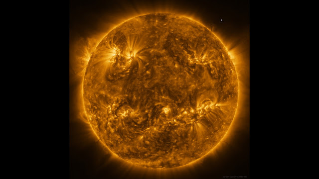 Sol registrado pela sonda Solar Orbiter em proximidade recorde no dia 07 de março de 2022 a apenas 7,5 milhões de km da nossa estrela