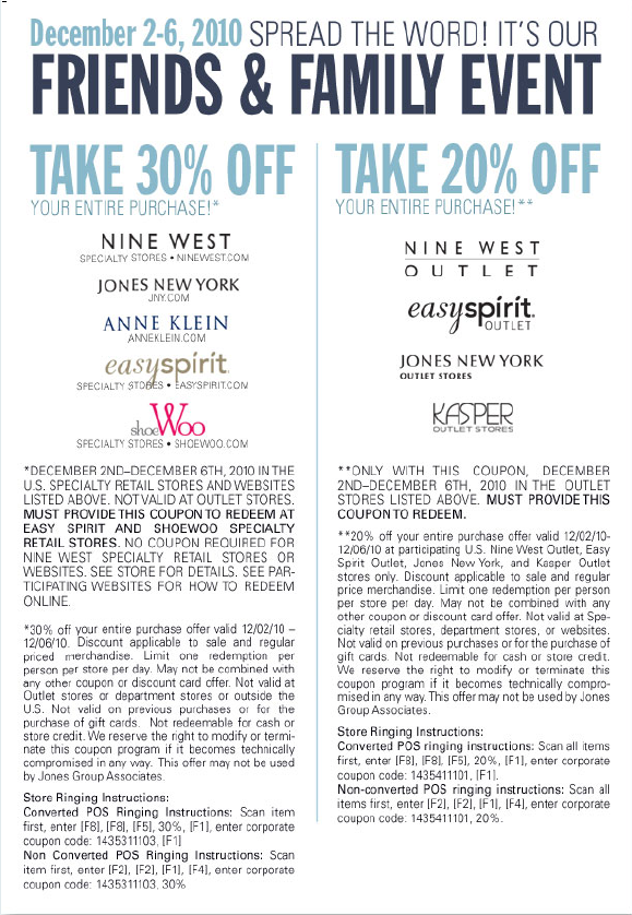 nine west coupons 2011 image search results