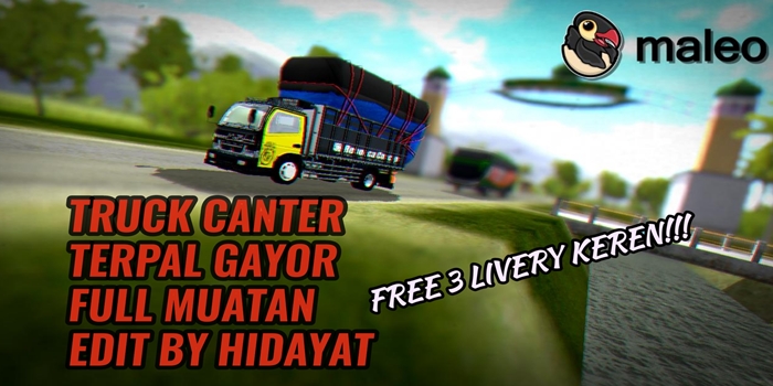 MOD Truck BUSSID Canter Terpal Gayor Full Muatan Edit By 