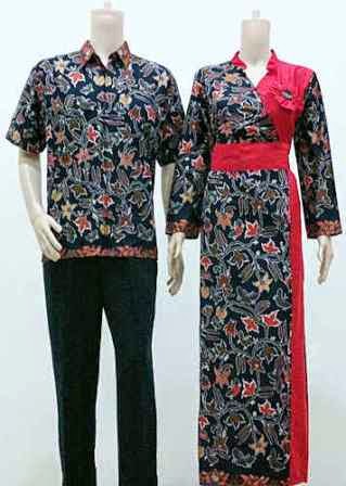 Sarimbit Batik Kayla Pola burung Merah