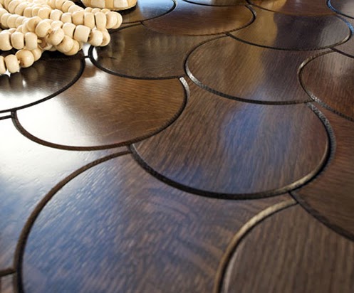 Interlocking Wood Floor Tiles for Parquet by Jamie Beckwith  