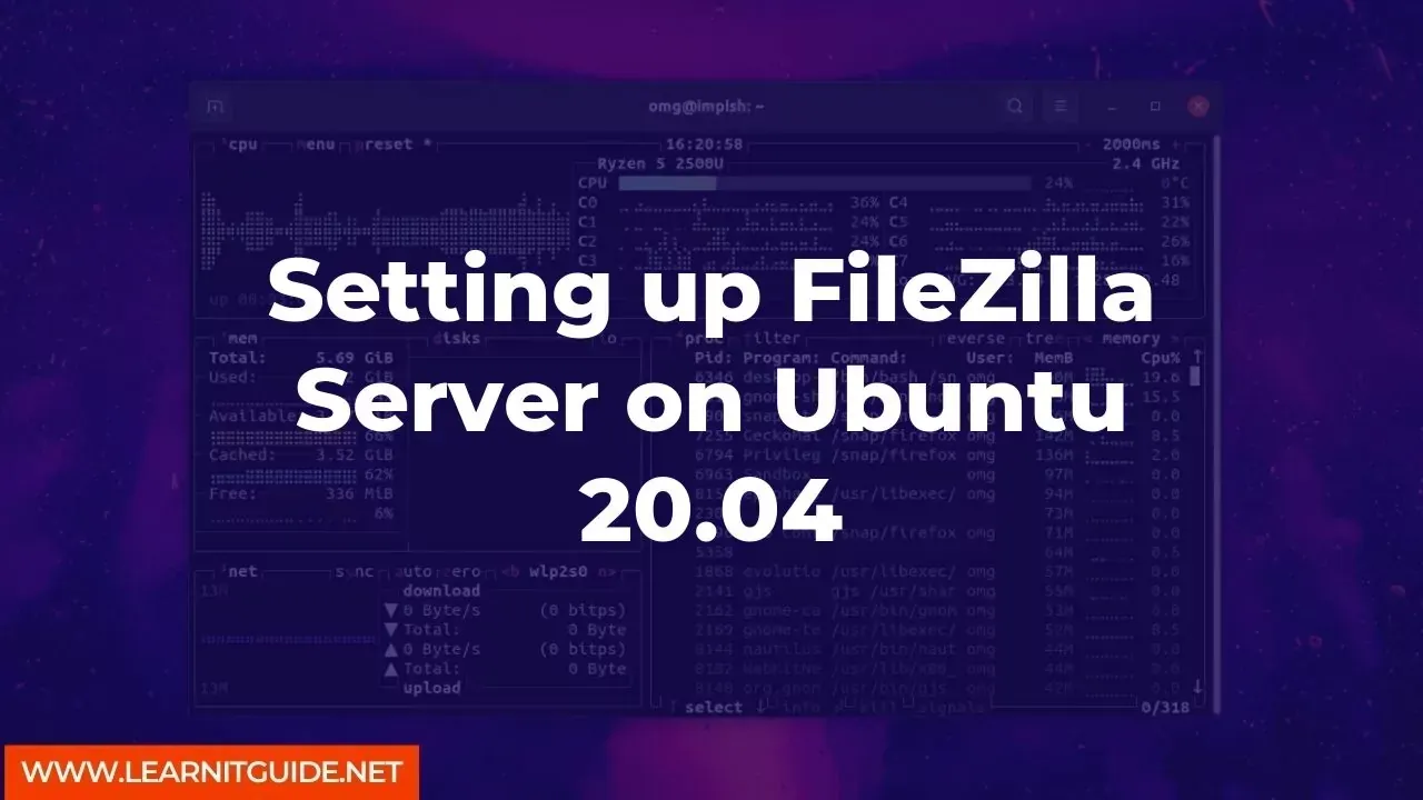 Setting up FileZilla Server on Ubuntu 20.04