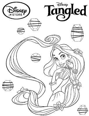 Tangled Coloring Pages on Disney Princess Coloring Pages   Rapunzel Tangled Princess Coloring