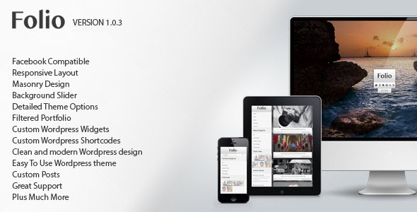 Folio - Responsive Photographers Wordpress Theme - Photography Creative