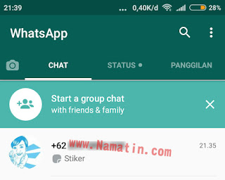 atasi sticker whatsapp tidak muncul