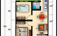 Konsep 20+ Denah Rumah Ukuran 8x12 Kamar 4
