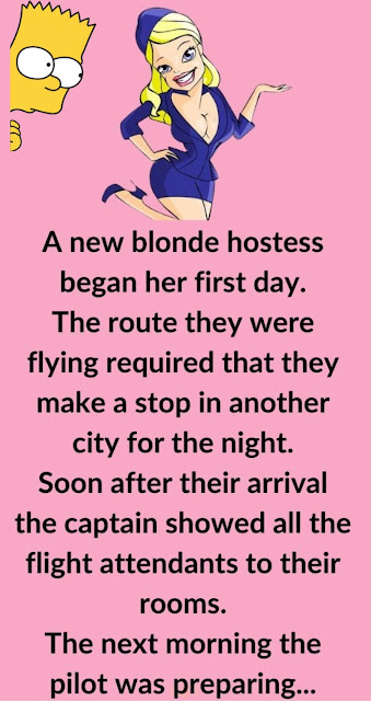 The Blonde Flight Attendant’s First Day