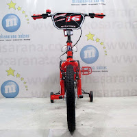 16 red family fiber bmx sepeda anak