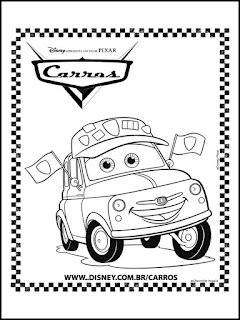 Desenhos do Disney Pixar Cars para Colorir