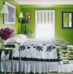 Green Lime Bedroom Wall