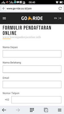 Cara Daftar Gojek Online Via Smartphone