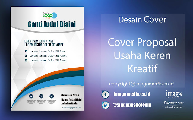 Download Template Desain Cover Proposal Usaha Keren Kreatif