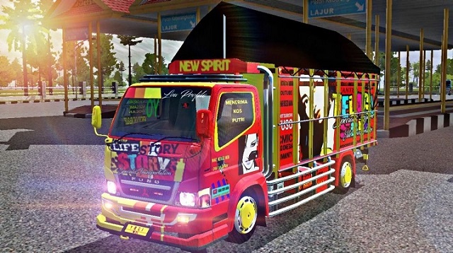 Download Mod Bussid Truck Full Strobo dan Aksesoris