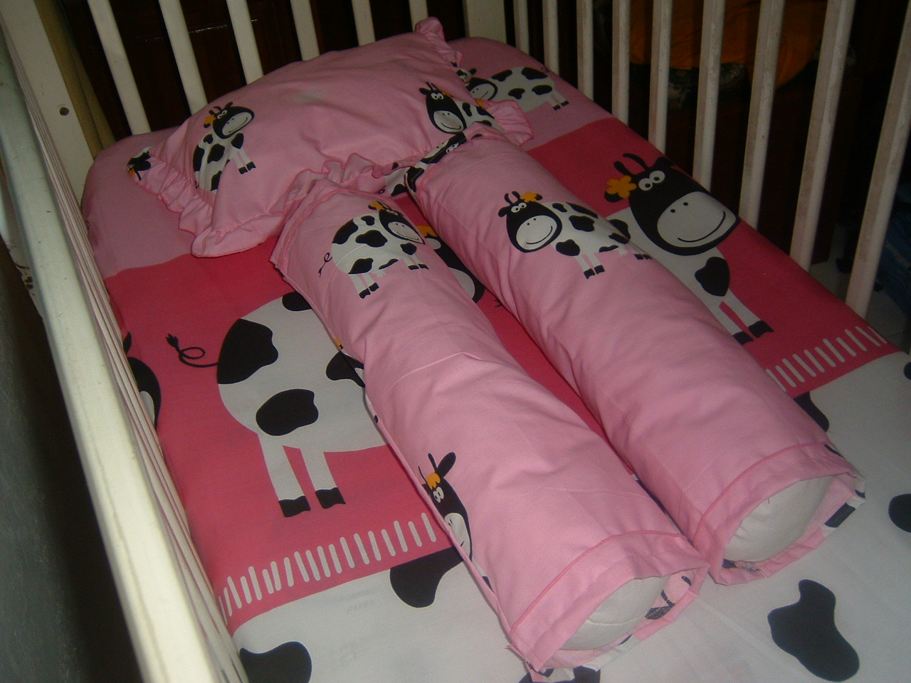 Mintul Online Shop: Baby Bed Sheet Sapi Pink