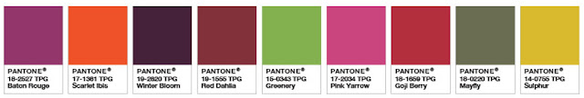 Pantone Colour Palette Colour of the Year Greenery