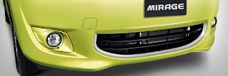 FRONT BUMPER WITH CHROME GARNISH mirage 2014
