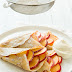 Crepes with Vanilla, Peaches and Cream