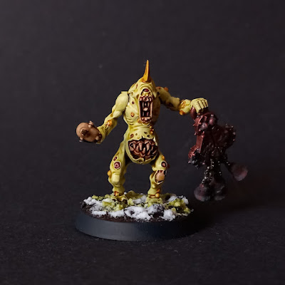 Nurgle Daemons painted with Citadel Contrast for Warhammer 40k