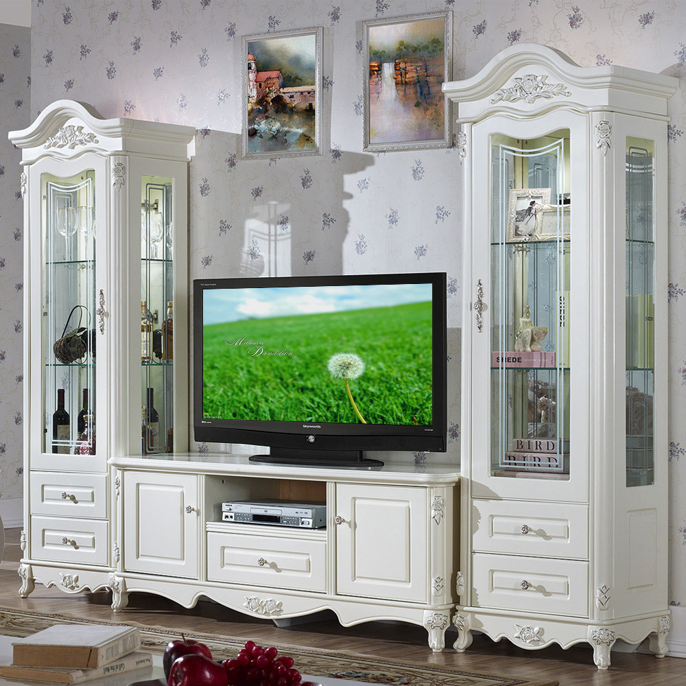 Bufet Tv White Duco Ekadifa Furniture Jepara