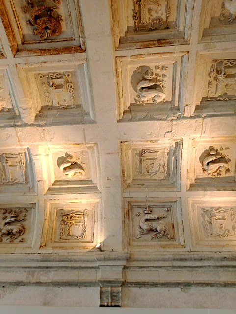 Coffered ceiling, Chateau de Chambord, Loir et Cher, France. Photo by Loire Valley Time Travel.