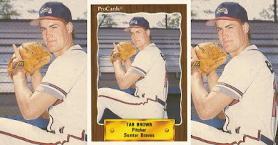 Tab Brown 1990 Sumter Braves card