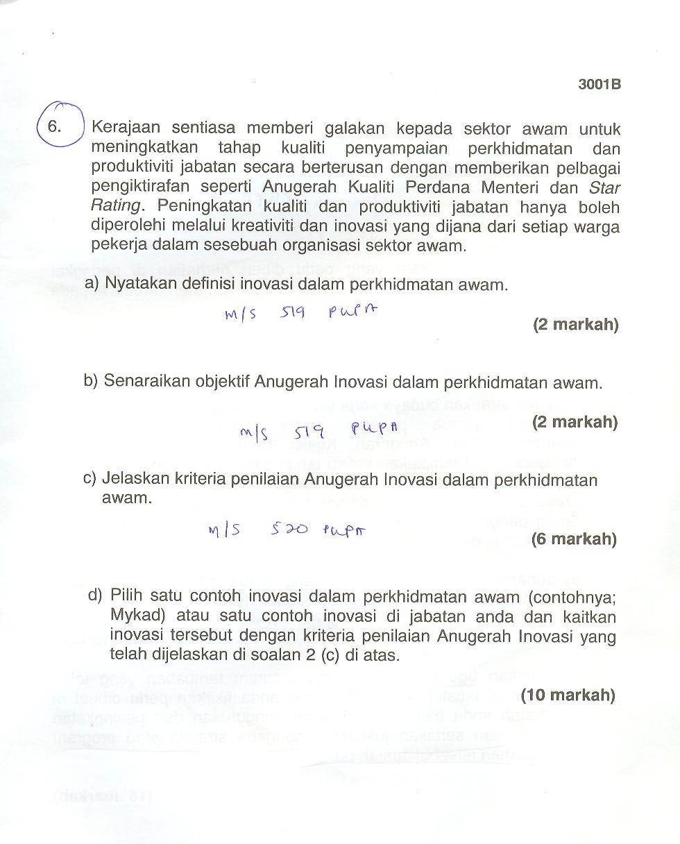 Contoh soalan KPSL N27 : BAHAGIAN II (3001B) haku punyer suke