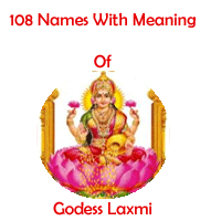 108 Names Of Goddess Laxmi