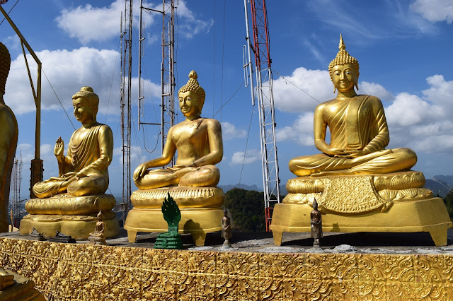 Golden Buddhas Krabi Thailand