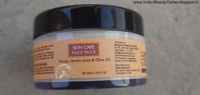Bio Bloom Skin Care Face Pack with Oatmeal, Yogurt and Honey Review