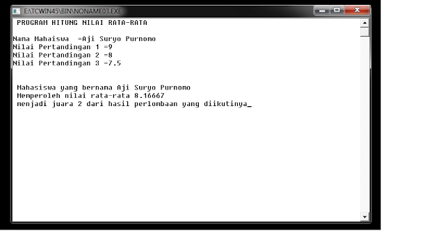 contoh program c++ penghitung nilai rata-rata mahasiswa