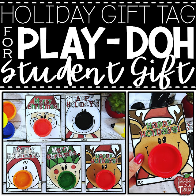 Holiday Gift Tag for Play-Doh Student Gift