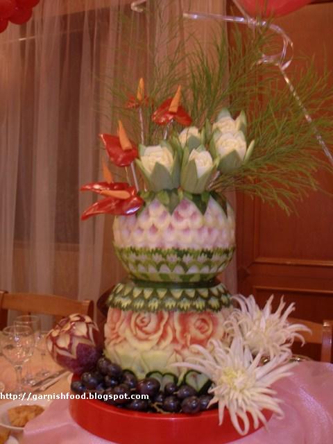 watermelon carving for baby shower. Fruit and vegetable carving