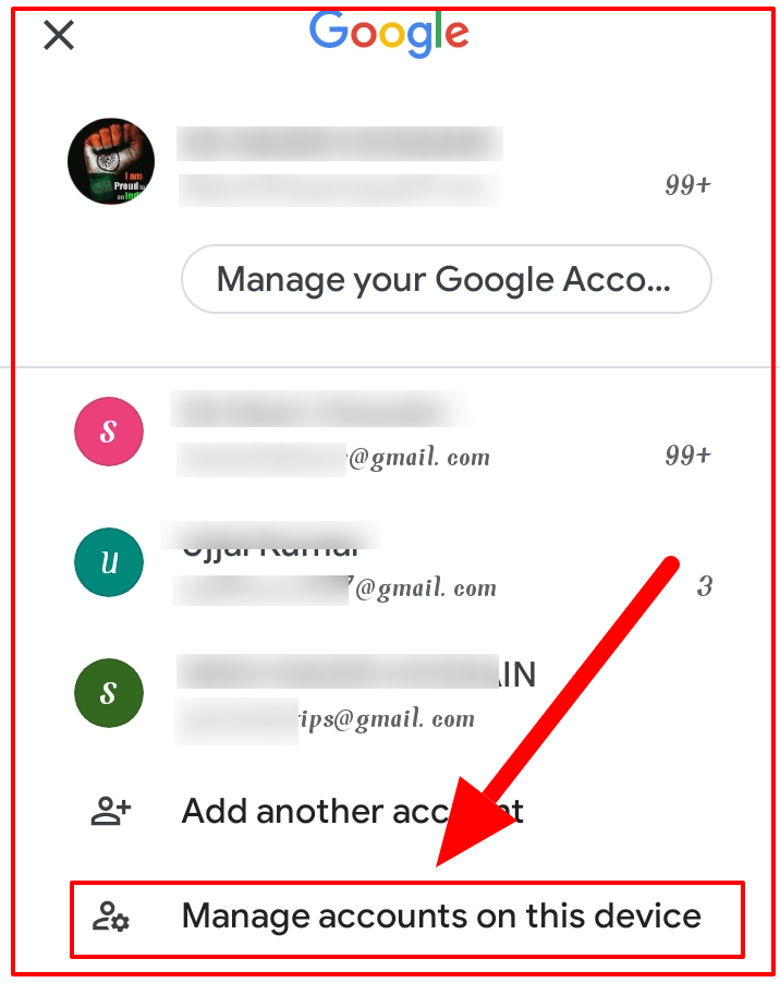 How to delete a google account