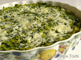  tortino di polenta con spinaci e asiago