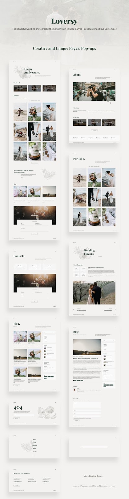 Wedding Photography WordPress Theme