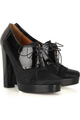 Lanvin Lace-up Platform Pumps