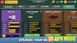 Upgrade Your Weapon : Mini Militia Mod Apk