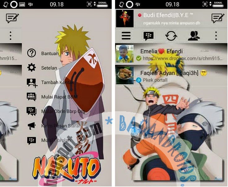 download BBM Mod Terbaru Tampilan Naruto V2.7.0.23