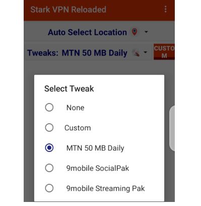 See Oct/Nov 2019 MTN 0.00k Free Browsing Via Stark VPN Reloaded