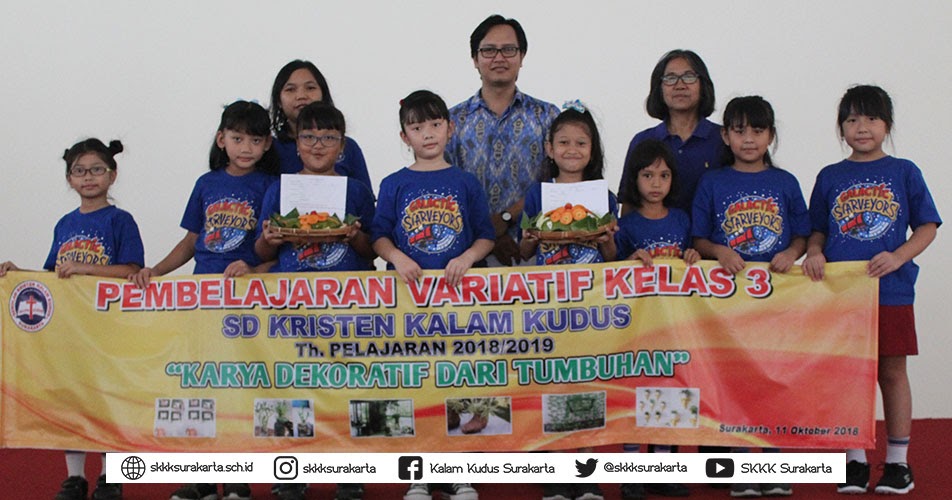 Karya Dekoratif  Dari Tumbuhan  Siswa Kelas  3  Sd Kalam Kudus