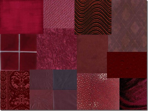 montagem burgundy texturas