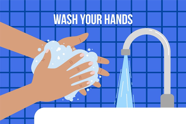 cuci tangan ilustrasi