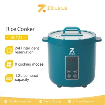 ZOLELE RC121 1.2L Mini Rice Cooker Penanak Nasi Multifunctional Electric Cooker 1-2 People Rice Cooker