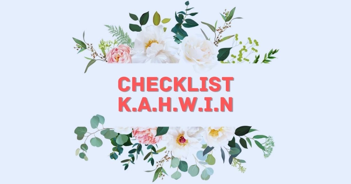 Checklist Kahwin