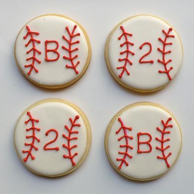 Baseball Birthday Cookies by Nina's Show & Tell