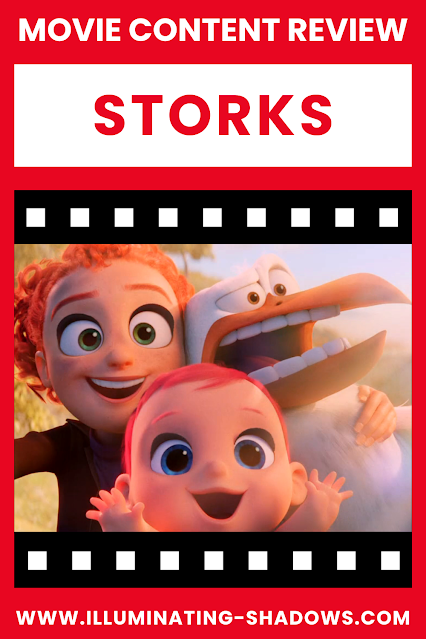 Storks - Movie Content Review - Picture of Junior, Tulip, and the baby