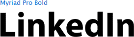 linkedin logo font