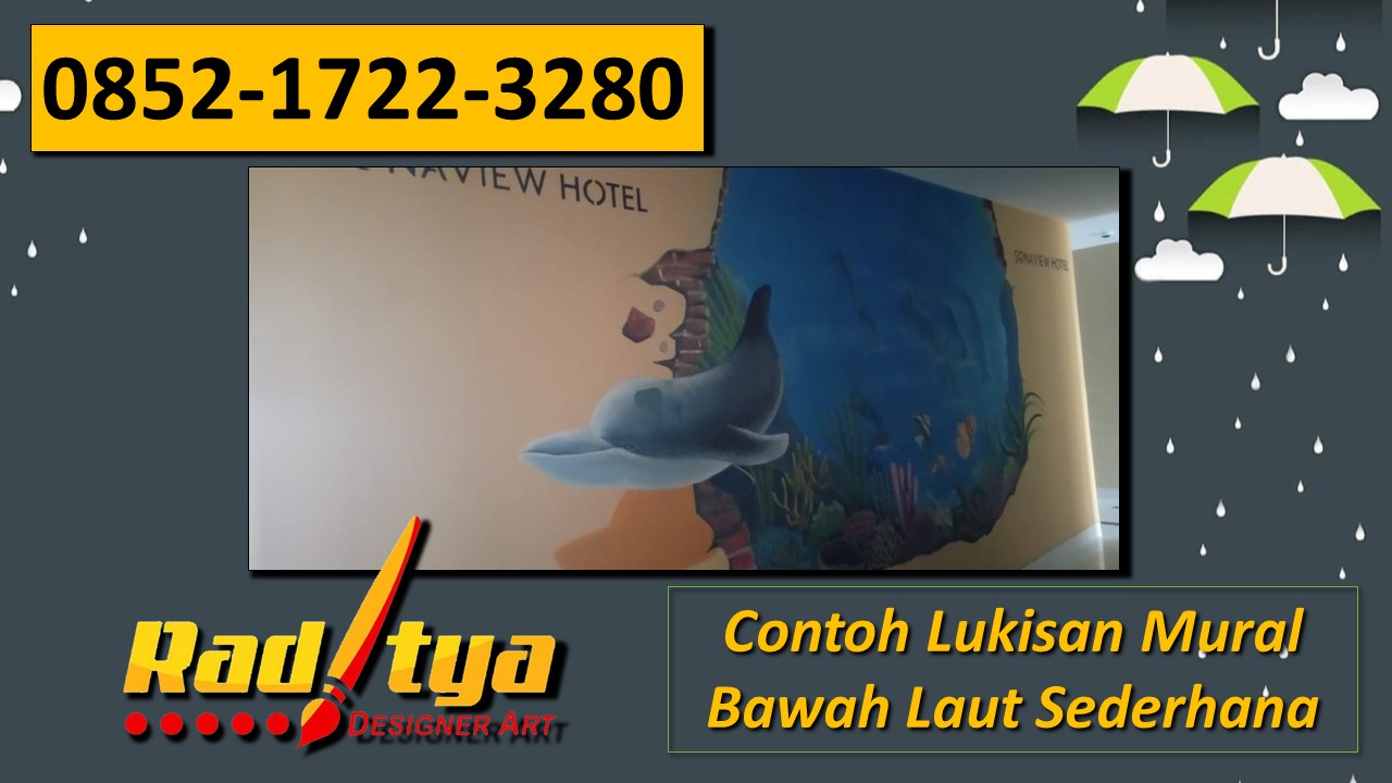 Contoh Lukisan Mural Bawah Laut Sederhana