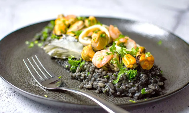 Risotto al nero di seppia Venice