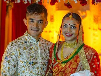 Sunil Chhetri weds sonam Bhattacharya